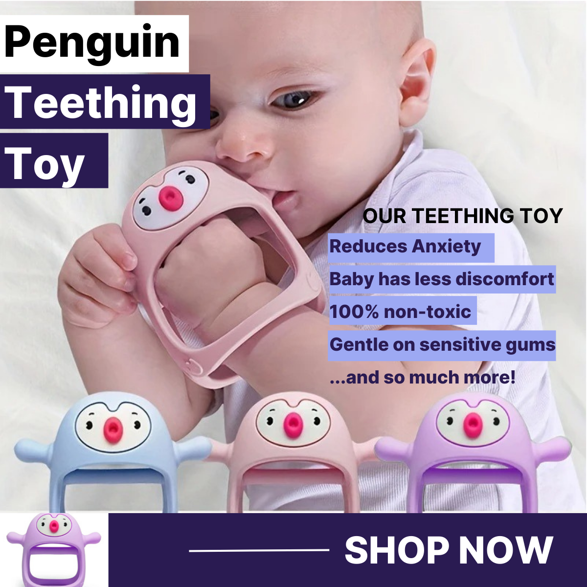 Penguin Teething Toy